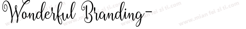 Wonderful Branding字体转换